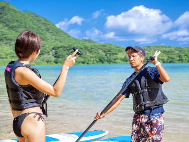 【石垣島/1日】海と川を制覇☆石垣島最長！宮良川マングローブSUP/カヌー＆青の洞窟シュノーケリングツアー★＜写真無料&送迎付き＞
