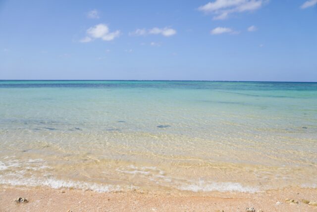 石垣島の透き通る海